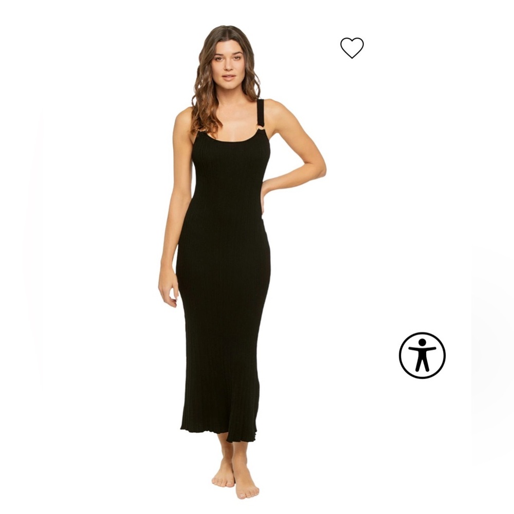 Z Supply Black Ribbed Tank Dress
